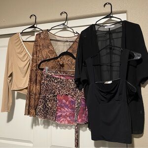 Women’s Bundle Size XL / 14 - Boho, Classic, Tops and Skirt - Cute Classy Y2K